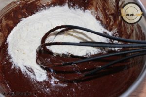 Schokoladen-Himbeer Brownie
