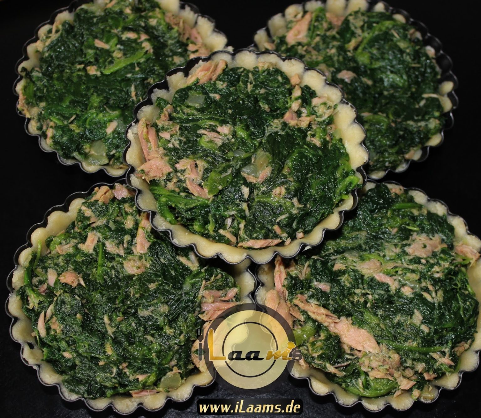 Spinat-Thunfisch Tartelettes - ilaams | Kochen, Backen &amp; Genießen