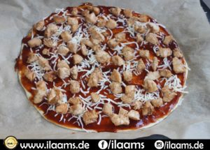 Hähnchen-Barbecue Pizza