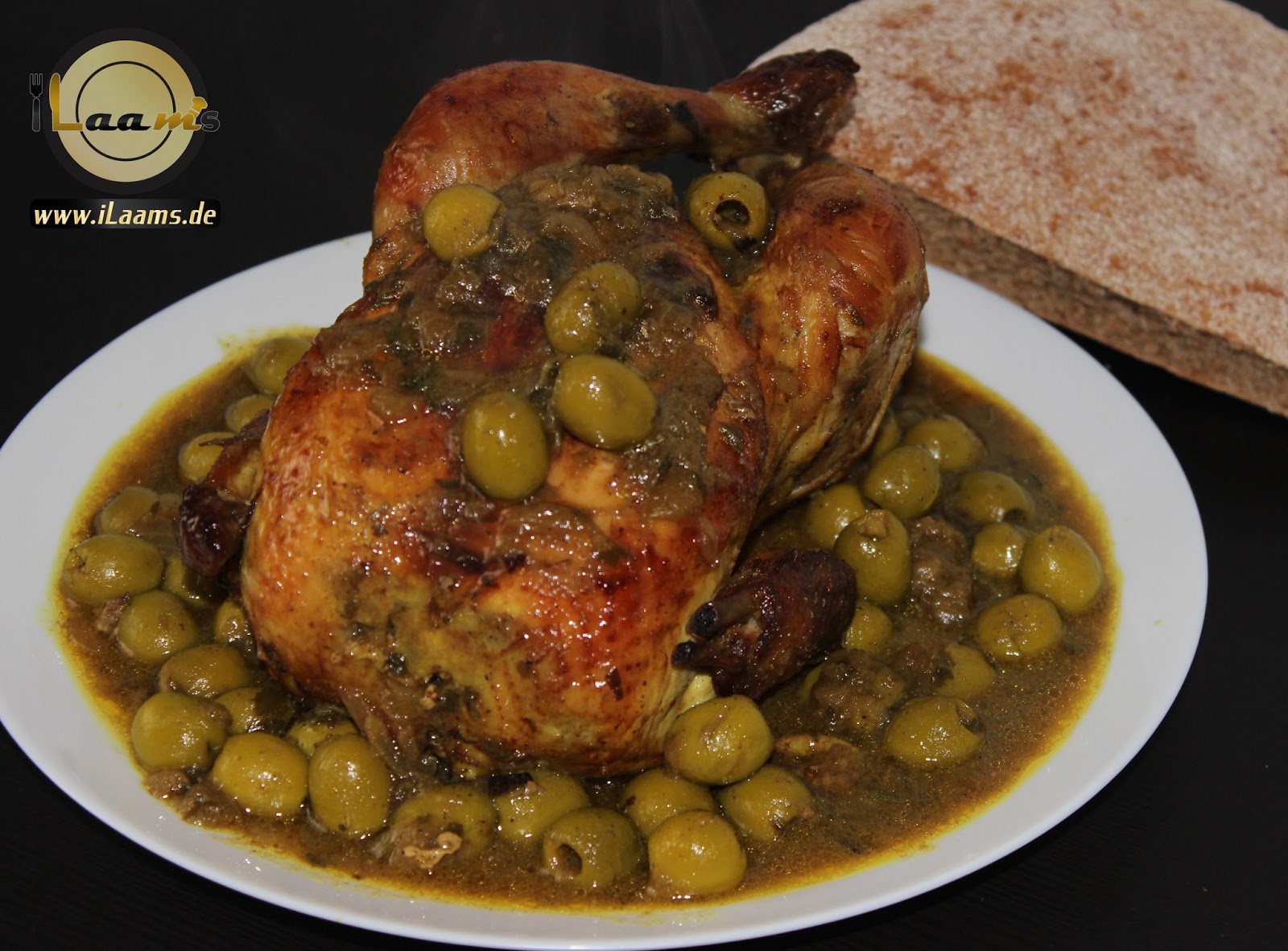 Djaj Mhamer – Hähnchen marokkanischer Art mit Oliven